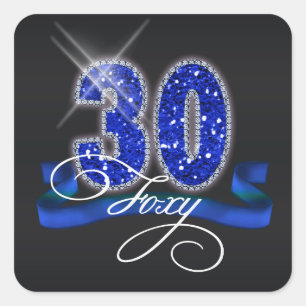 Adesivo Quadrado Foxy trigésimo Sparkle ID191