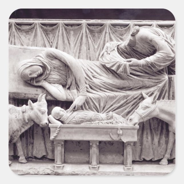 Adesivo Quadrado Fragmento do ecrã do ambiente (Frente)