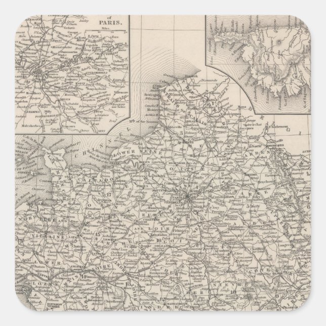 Adesivo Quadrado França (Frente)