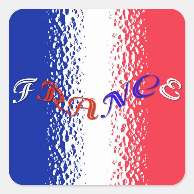Adesivo Quadrado França (Frente)
