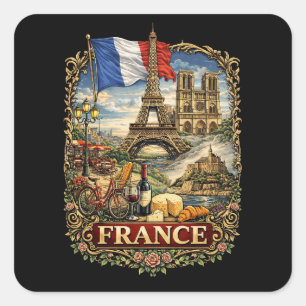 Adesivo Quadrado França