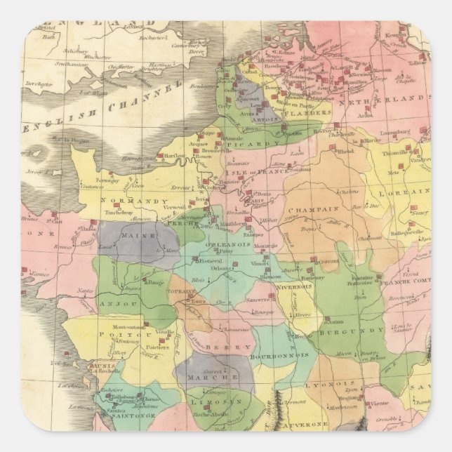 Adesivo Quadrado França 15 (Frente)