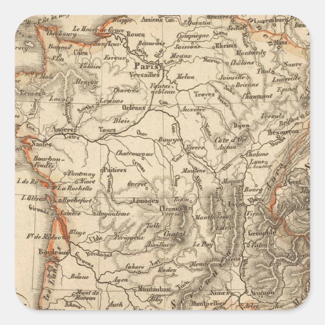 Adesivo Quadrado França 15 (Frente)