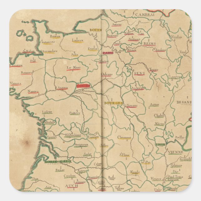 Adesivo Quadrado França 32 (Frente)