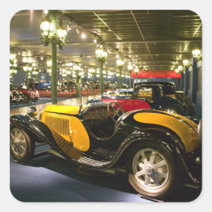 Adesivo Quadrado FRANÇA, Alsácia (Alto Reno), Mulhouse: Museu 2