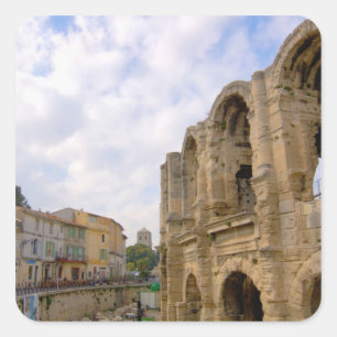 Adesivo Quadrado França, Arles, Provença, anfiteatro romano