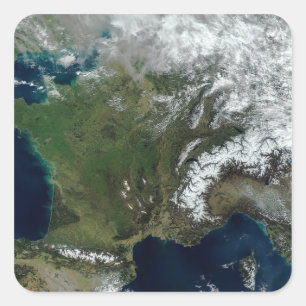 Adesivo Quadrado France do espaço