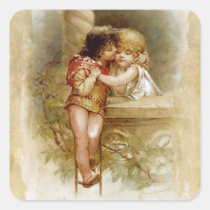 Adesivo Quadrado Frances Brundage: Romeo e Juliet