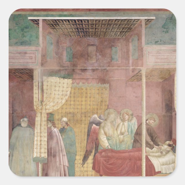 Adesivo Quadrado Francis captura o homem ferido de Lerida (Frente)