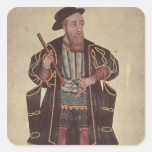 Adesivo Quadrado Francisco de Almeida, ilustração