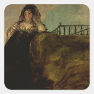 Adesivo Quadrado Francisco Jose de Goya y Lucientes   Leocadia Zori
