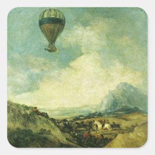 Adesivo Quadrado Francisco Jose de Goya y Lucientes   o balão o
