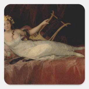 Adesivo Quadrado Francisco Jose de Goya y Lucientes   o Marquesa