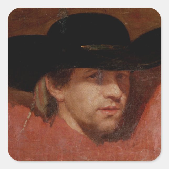 Adesivo Quadrado Francisco Jose de Goya y Lucientes | Retrato, pré (Frente)