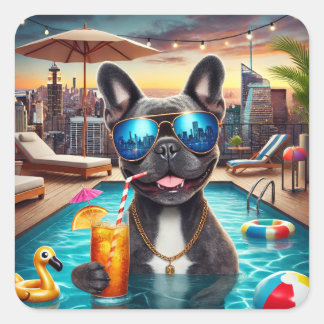 Adesivo Quadrado Franco Franco Sticker