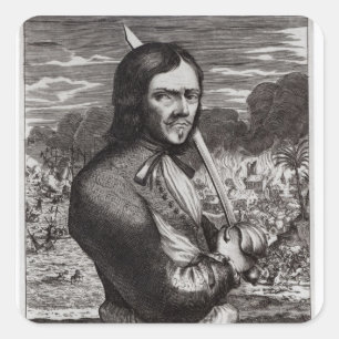 Adesivo Quadrado Francois Lolonois, general do francês