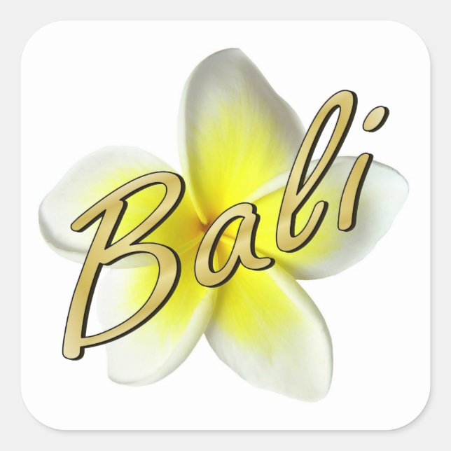 Adesivo Quadrado Frangipani Blossom (Frente)