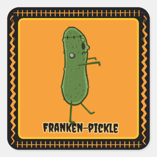 Adesivo Quadrado Franken-Pickle Sticker (Frente)