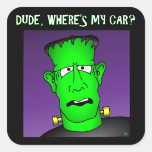 Adesivo Quadrado Frankenstein Chaveiro & Flair