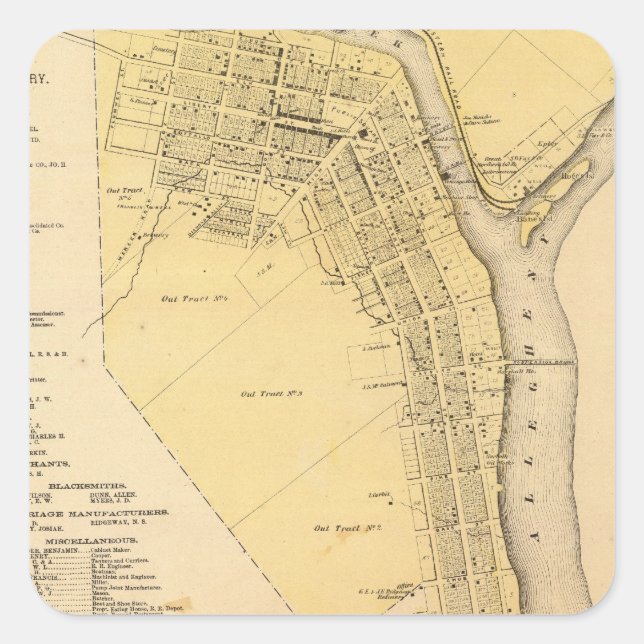 Adesivo Quadrado Franklin (Frente)