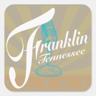 Adesivo Quadrado Franklin Tennessee Stickers