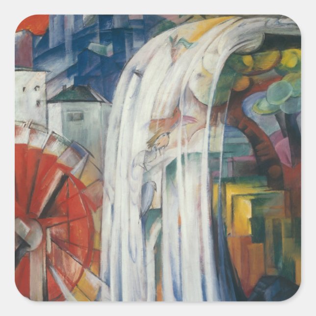 Adesivo Quadrado Franz Marc Art (Frente)