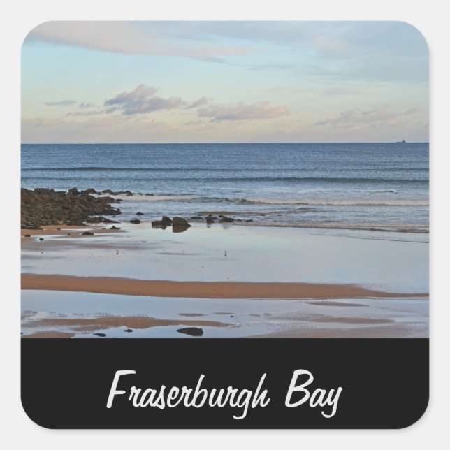 Adesivo Quadrado Fraserburgh Bay, Scotland Key Ring (Frente)
