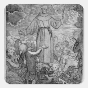 Adesivo Quadrado Fray Junipero Serra