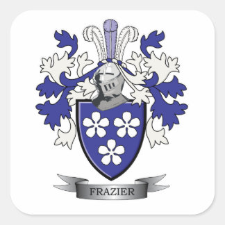 Adesivo Quadrado Frazier Family Crest Casaco de Armas