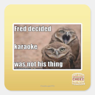 Adesivo Quadrado Fred decidiu