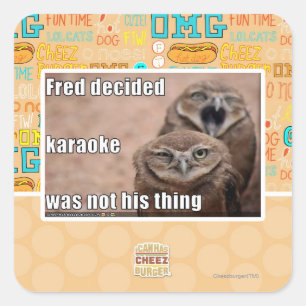 Adesivo Quadrado Fred decidiu