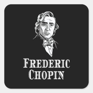 Adesivo Quadrado Frederic Chopin Portrait