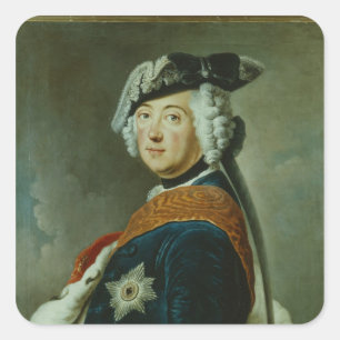 Adesivo Quadrado Frederick II o excelente de Prússia