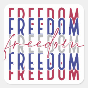 Adesivo Quadrado Freedom Kamala Harris