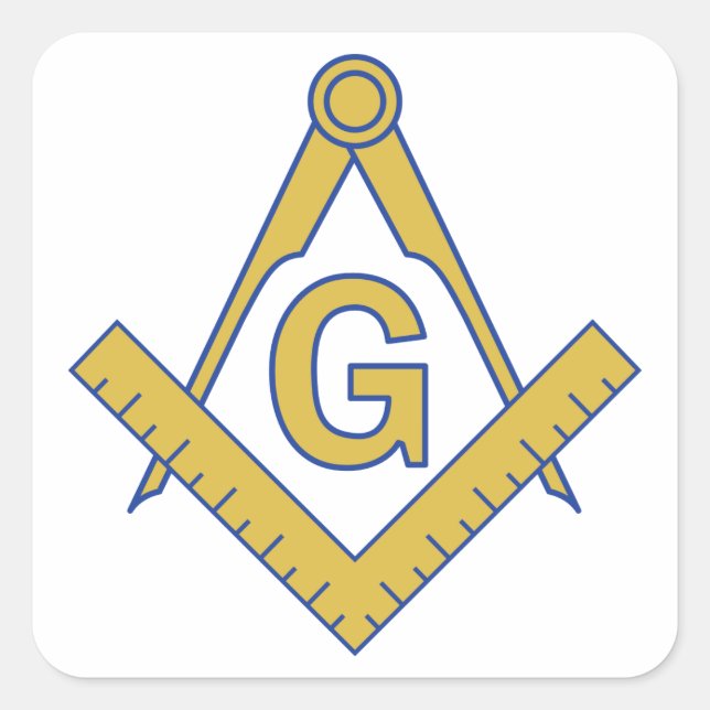 Adesivo Quadrado Freemasonry (Frente)