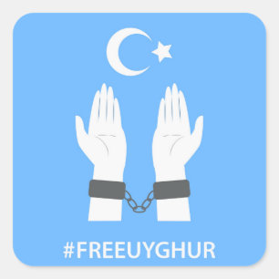 ADESIVO QUADRADO #FREEUYGHUR