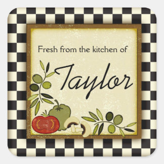 Adesivo Quadrado Fresco da cozinha de autocolantes