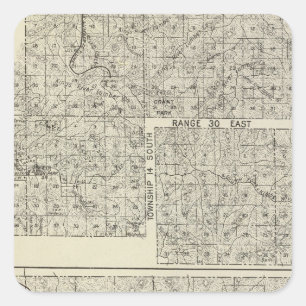Adesivo Quadrado Fresno County, Califórnia 32