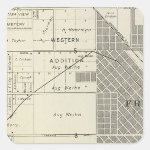 Adesivo Quadrado Fresno County, Califórnia 7