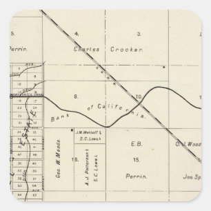 Adesivo Quadrado Fresno County, Califórnia 7