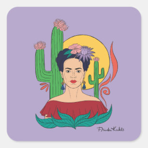 Adesivo Quadrado Frida Kahlo Desert Graphic