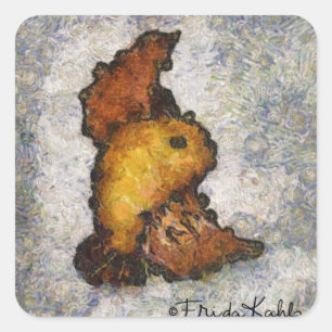 Adesivo Quadrado Frida Kahlo Monet-Style Pinting