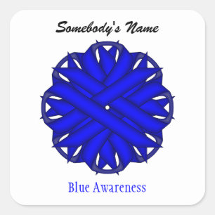 Adesivo Quadrado Friso Azul por Kenneth Yoncich