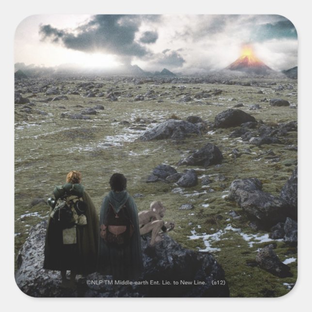 Adesivo Quadrado FRODO™ e Samsábio em pé (Frente)