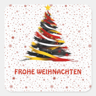 ADESIVO QUADRADO FROHE WEIHNACHTEN STICKER