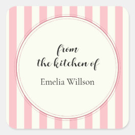 Adesivo Quadrado From the kitchen of Small Business