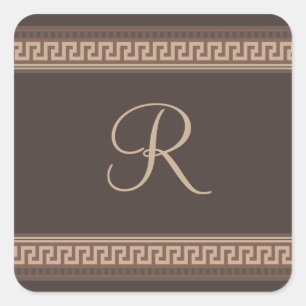 Adesivo Quadrado Fronteira chave grega