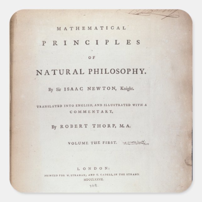 Adesivo Quadrado Fronteira com o volume I (Frente)