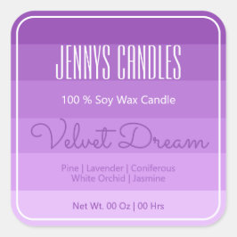 Adesivo Quadrado Fronteira Quadrada Moderna Pastel Arco-Íris Ombre 