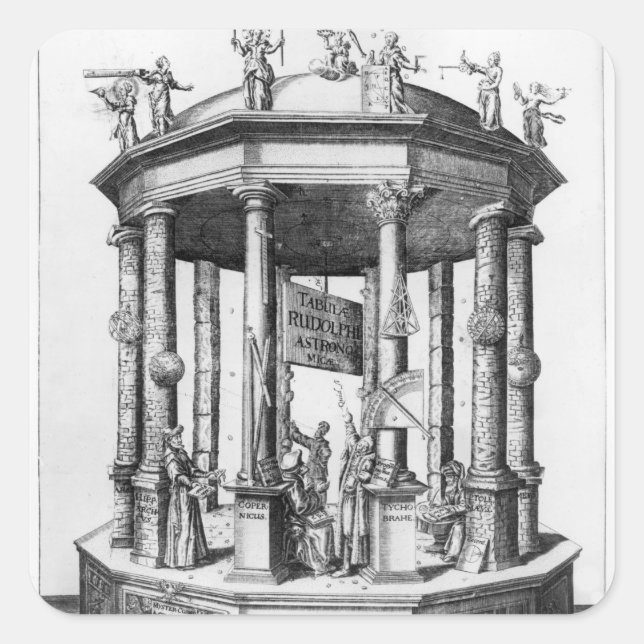 Adesivo Quadrado Frontispiece "A Mesa Rudolphine" (Frente)